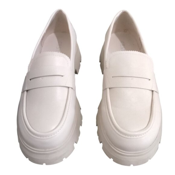 Cestfini Platform Chunky Loafers For Women Size 7.5 Faux Leather Pull-On - Picture 3 of 10